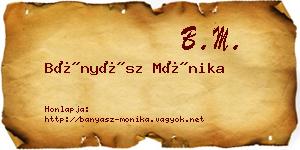 Bányász Mónika névjegykártya